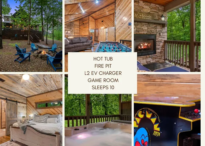 King Suite! Hot Tub, Arcade Games, L2 Ev, Fire Pit, Kids Playset, Ping Pong, Dog Friendly